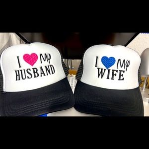 custom embroidered caps for her and him